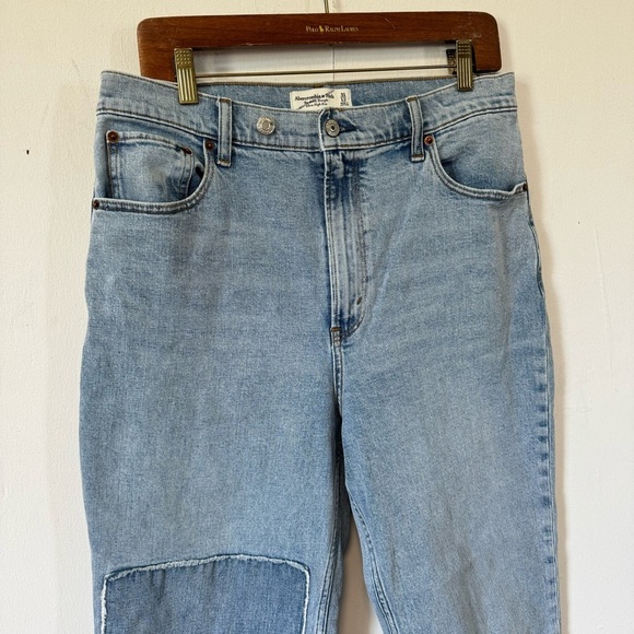Abercrombie & Fitch The Ankle Straight Leg Jeans Ultra High Rise Womens 31 12 - Picture 4 of 8